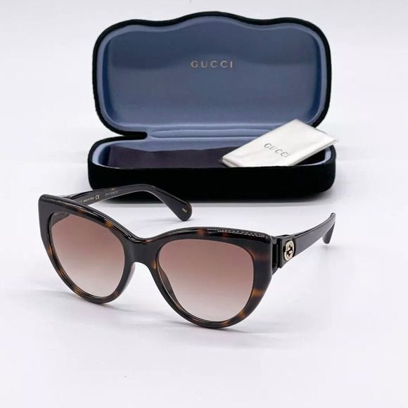 Sale! New Gucci Women's 56mm Havana Brown Sunglasses!